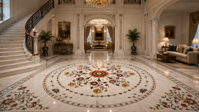 Inlay Marble Flooring & Marble Mandap || The exclusive art of Makrana Artisans